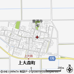 滋賀県東近江市上大森町819周辺の地図