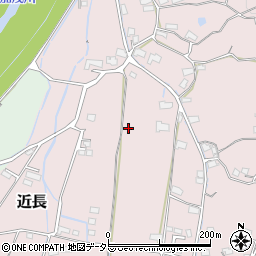 岡山県津山市近長周辺の地図
