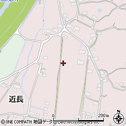 岡山県津山市近長周辺の地図