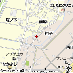 愛知県みよし市三好町杓子周辺の地図