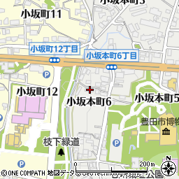 愛知県豊田市小坂本町6丁目33周辺の地図