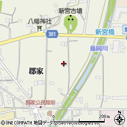 兵庫県丹波篠山市郡家221周辺の地図