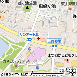 愛知県みよし市三好町弥栄7-6周辺の地図