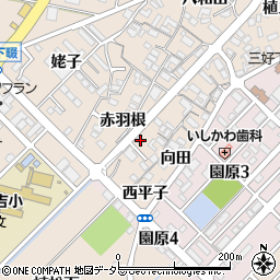 愛知県みよし市三好町赤羽根36-3周辺の地図