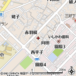 愛知県みよし市三好町赤羽根39周辺の地図