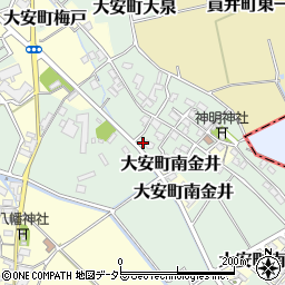 〒511-0284 三重県いなべ市大安町梅戸の地図