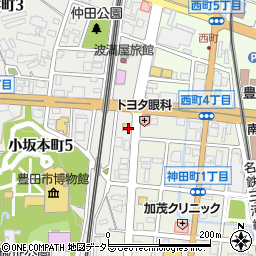 愛知県豊田市小坂本町5丁目13-4周辺の地図