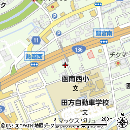 静岡県田方郡函南町間宮457-2周辺の地図