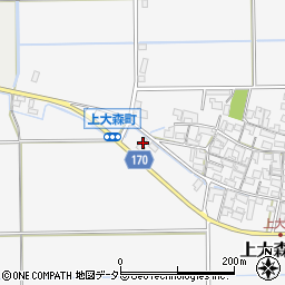 滋賀県東近江市上大森町2654周辺の地図