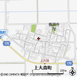 滋賀県東近江市上大森町775周辺の地図