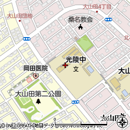 桑名市立光陵中学校周辺の地図