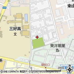 愛知県みよし市東山台51周辺の地図