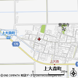 滋賀県東近江市上大森町1125周辺の地図