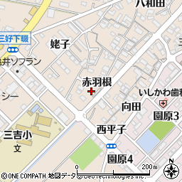 愛知県みよし市三好町赤羽根29周辺の地図