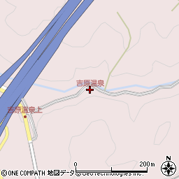 吉原温泉周辺の地図
