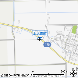 上大森町周辺の地図