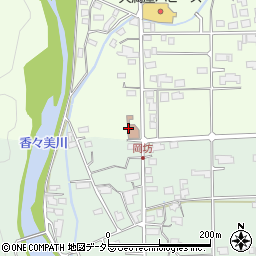 鏡野郵便局周辺の地図