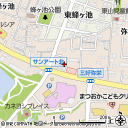 愛知県みよし市三好町弥栄7-13周辺の地図