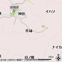 愛知県豊田市幸海町社口周辺の地図