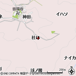 愛知県豊田市幸海町（社口）周辺の地図