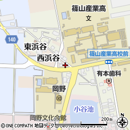 兵庫県丹波篠山市西浜谷378-1周辺の地図