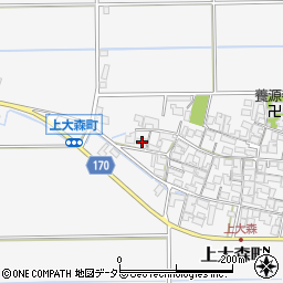 滋賀県東近江市上大森町1145周辺の地図