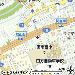 静岡県田方郡函南町間宮457-1周辺の地図