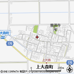 滋賀県東近江市上大森町770周辺の地図