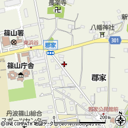 兵庫県丹波篠山市郡家421周辺の地図