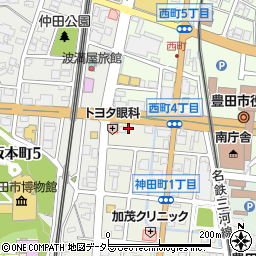 神田町パーキング第２周辺の地図