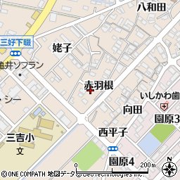 愛知県みよし市三好町赤羽根26周辺の地図