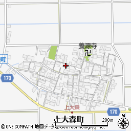 滋賀県東近江市上大森町777周辺の地図