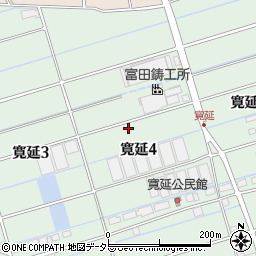 愛知県弥富市寛延周辺の地図