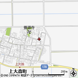 滋賀県東近江市上大森町833周辺の地図