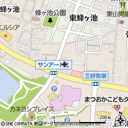 愛知県みよし市三好町弥栄7周辺の地図