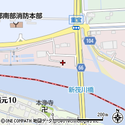 愛知県海部郡飛島村重宝周辺の地図
