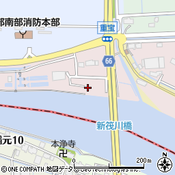 愛知県飛島村（海部郡）重宝周辺の地図
