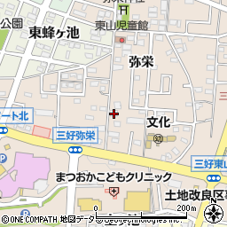 愛知県みよし市三好町弥栄24-1周辺の地図