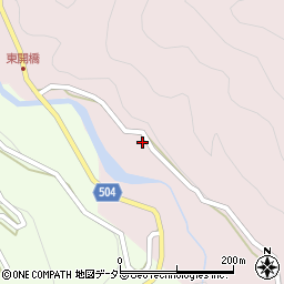 東薗目川周辺の地図