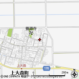 滋賀県東近江市上大森町826周辺の地図