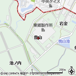 愛知県豊明市沓掛町豊山周辺の地図