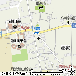 兵庫県丹波篠山市郡家846周辺の地図