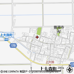 滋賀県東近江市上大森町768周辺の地図