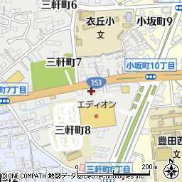 株式会社アップルカーセールス　豊田１５３通店周辺の地図