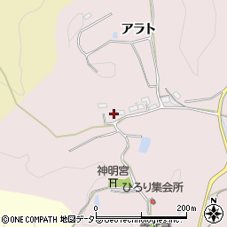 愛知県豊田市平折町アラト周辺の地図