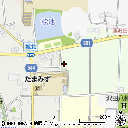 兵庫県丹波篠山市北沢田302周辺の地図