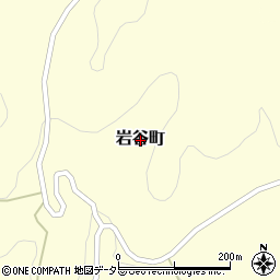 愛知県豊田市岩谷町周辺の地図