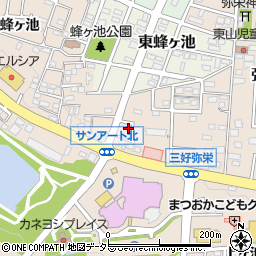 愛知県みよし市三好町弥栄7-16周辺の地図