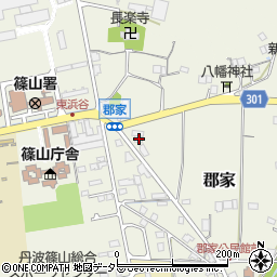 兵庫県丹波篠山市郡家423周辺の地図