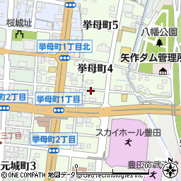 愛知県豊田市挙母町周辺の地図